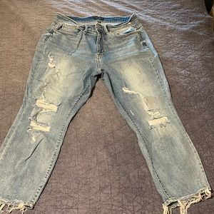 Judy Blue Distressed Straight Fit Jeans